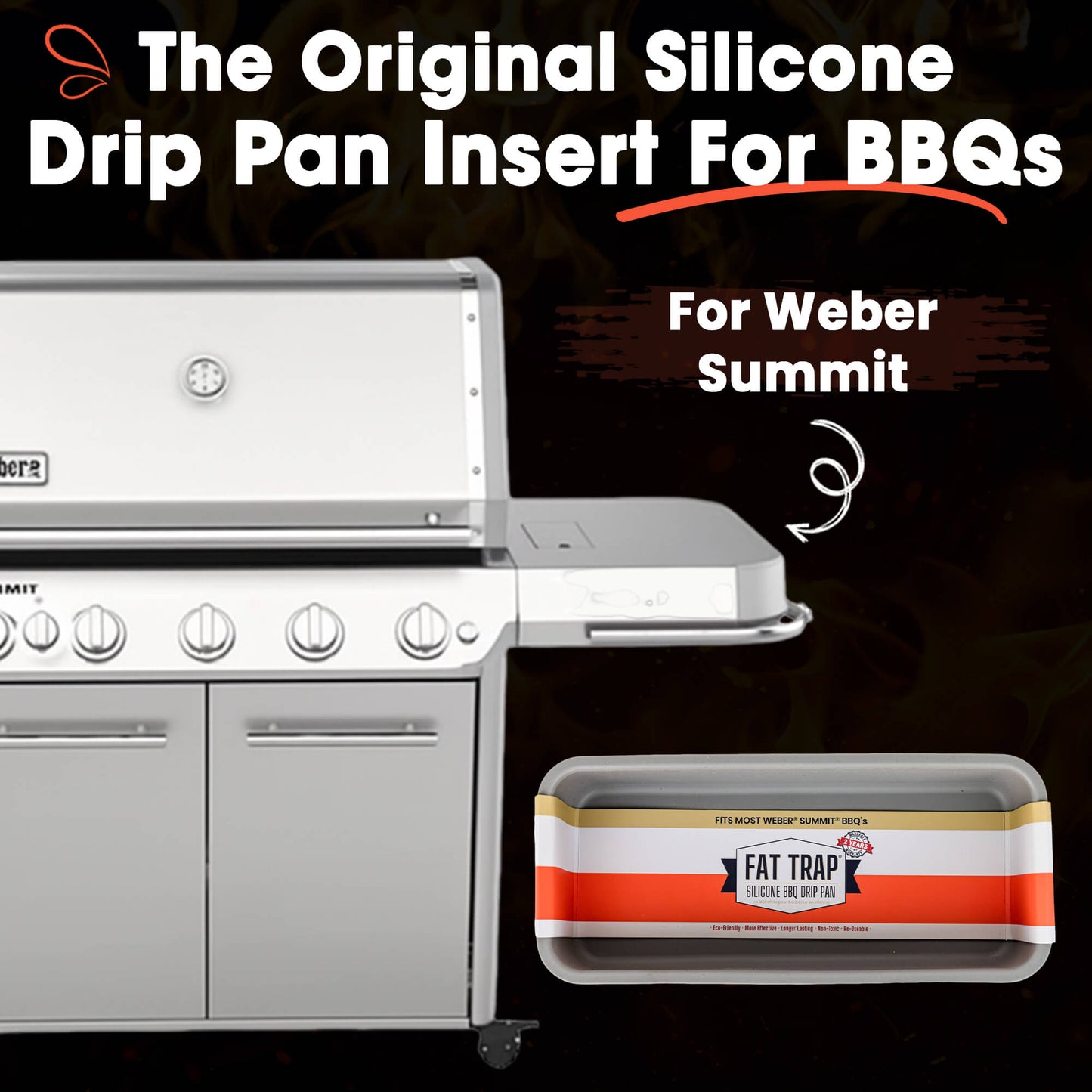 Fat Trap BBQ Drip Pan - Weber Summit